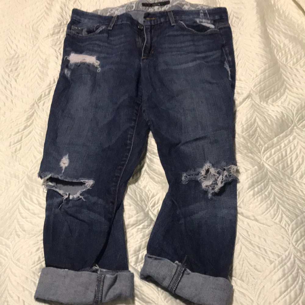 Distressed denim capris - Joe’s Jeans